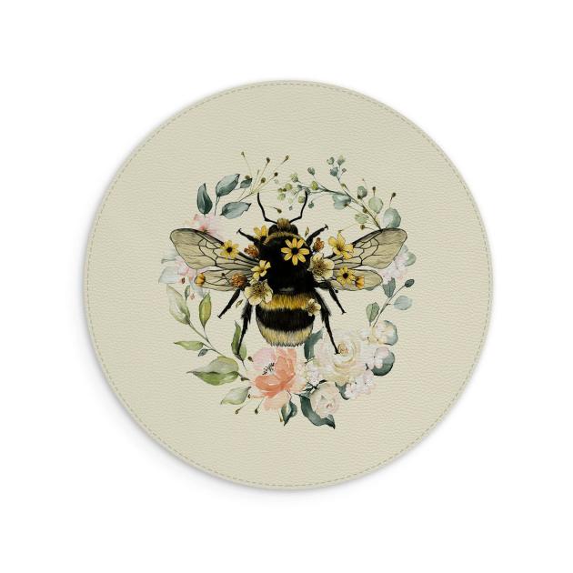 Bee I Cream Vegan Leather Mouse Mat Lifestyle & Travel