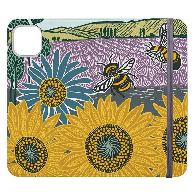 Bees And Sunflowers By Kate Heiss Iphone Cases