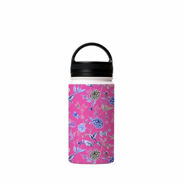 Blue Jam Pink Insulated Stainless Steel Water Bottle Around The House