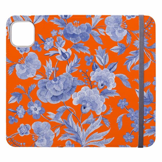 Blue Tapestry Orange Wallet Case Iphone Cases