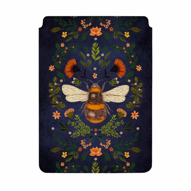 Botanical Bee Blue By Jade Mosinski Laptop, Kindle & Ipad Sleeve Laptop, Kindle & Ipad Sleeves