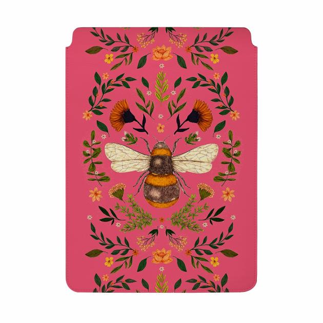 Botanical Bee Peach By Jade Mosinski Laptop, Kindle & Ipad Sleeve Laptop, Kindle & Ipad Sleeves