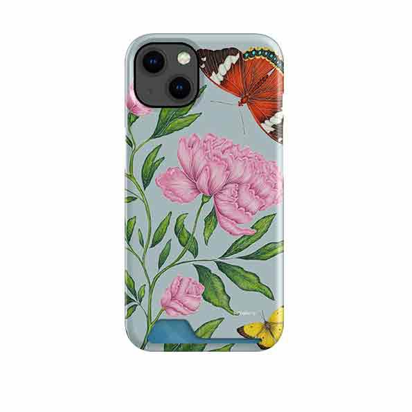 Butterflies And Peonies Case And Card By Catherine Rowe Case + Card