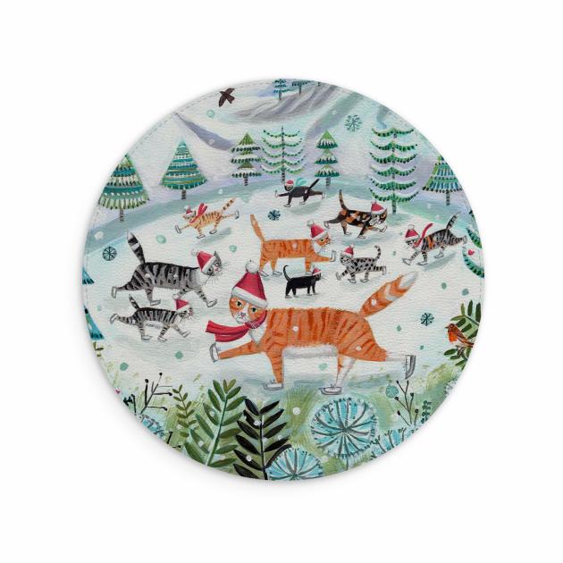 Cats On Ice Mouse Mat By Mary Stubberfield Lifestyle & Travel