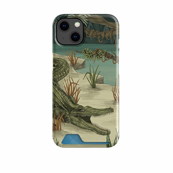 Crocodile By Jade Mosinski Case And Card Case Case + Card