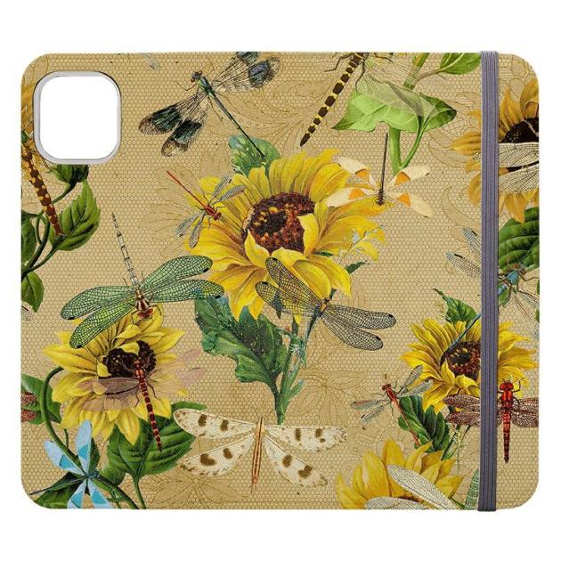 Dragonflies And Sunflower Iphone Cases