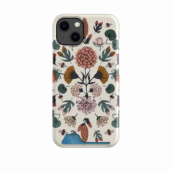 Floral Bees By Jade Mosinski Case And Card Case Case + Card