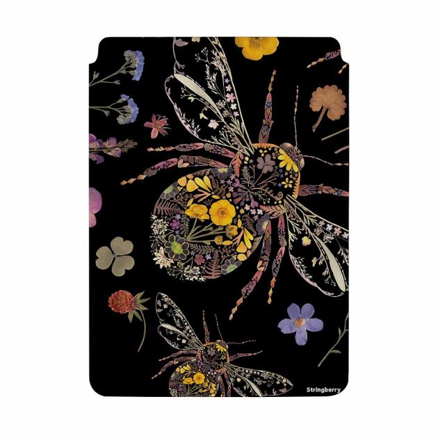 Floral Bumble Bees By Helen Ahpornsiri Laptop, Kindle & Ipad Sleeve Laptop, Kindle & Ipad Sleeves