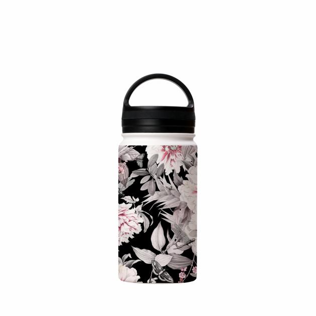 Forest Trail Black Insulated Stainless Steel Water Bottle Around The House