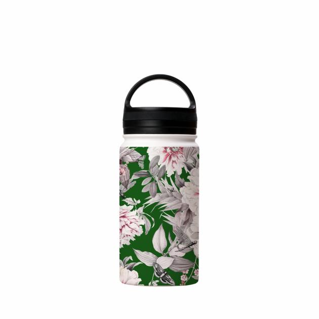 Forest Trail Green Insulated Stainless Steel Water Bottle Around The House