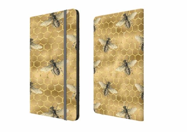 Golden Bees Folio Notebook Lifestyle & Travel