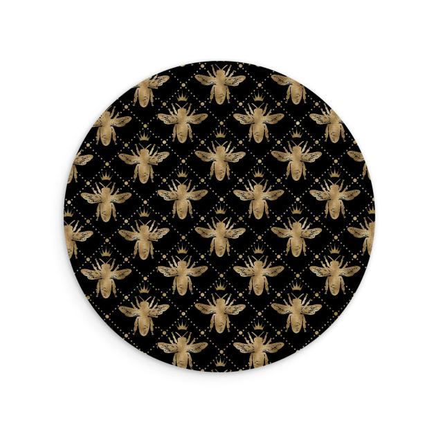 Golden Bees Vegan Leather Mouse Mat Lifestyle & Travel