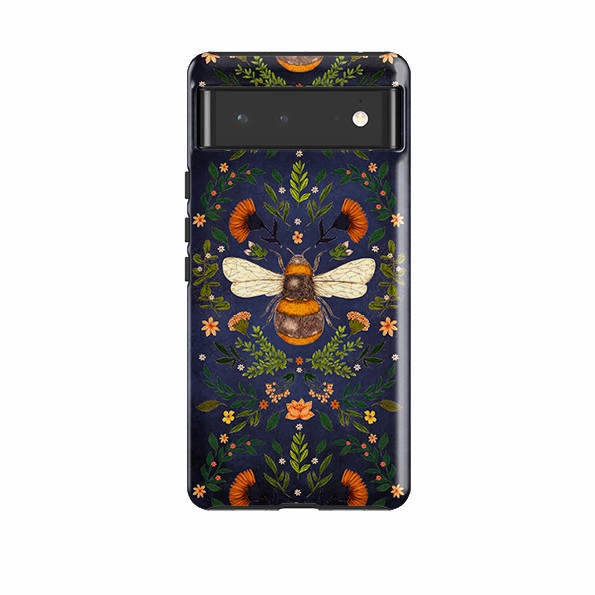 Google Tough Case – Botanical Bee Blue By Jade Mosinski Google Cases