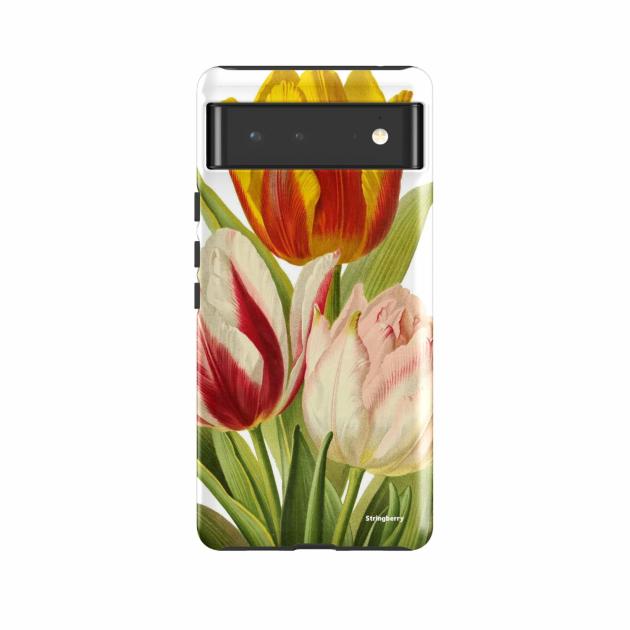 Google Tough Case – Google Pixel Case With Tulips Google Cases