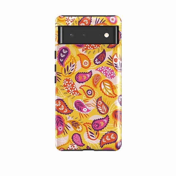 Google Tough Case – Paisley Yellow By Ali Brookes Google Cases