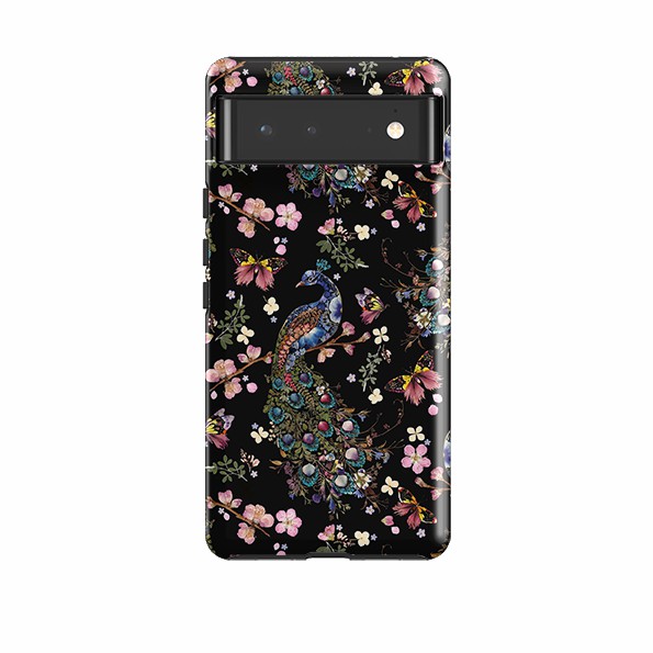 Google Tough Case – Peacock And Cherry Blossoms Dark By Helen Ahpornsiri Google Cases