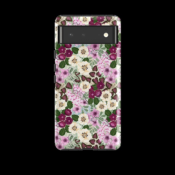 Google Tough Case – Purple Flowers By Bex Parkin Google Cases