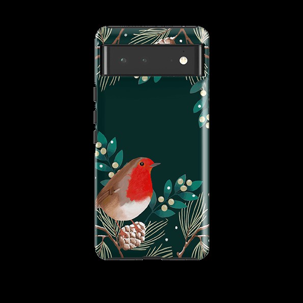 Google Tough Case – Robin Pine Cones By Bex Parkin Google Cases