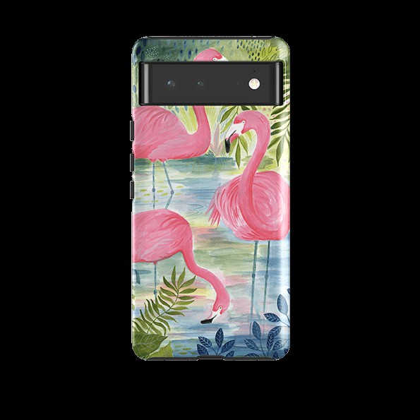 Google Tough Case – Three Flamingo By Bex Parkin Google Cases