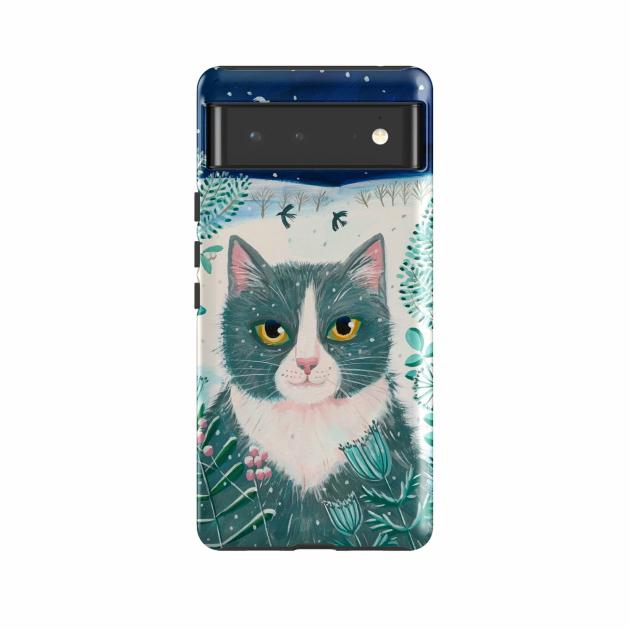 Google Tough Case – Xmas Cat By Mary Stubberfield Google Cases