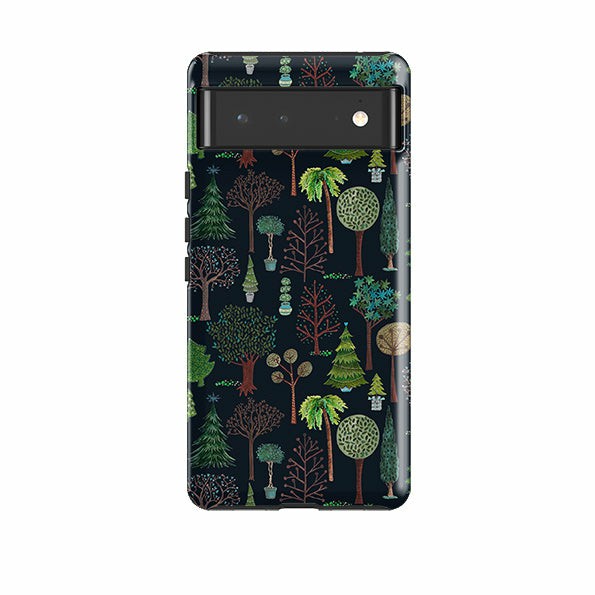 Google Tough Case – Xmas Trees Dark By Caroline Bonne Muller Google Cases