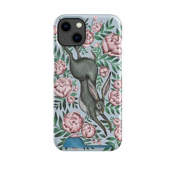 Hare And Peonies Case And Card Case By Catherine Rowe Case + Card