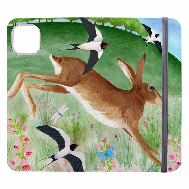 Hare And Swallows By Bex Parkin Iphone Cases