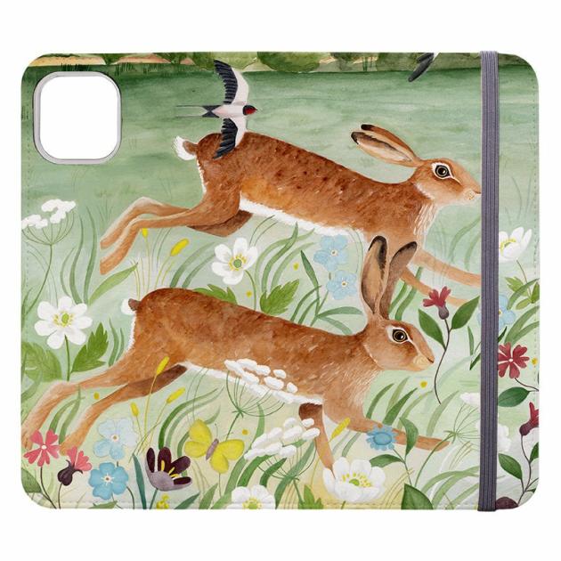 Hares By Bex Parkin Iphone Cases