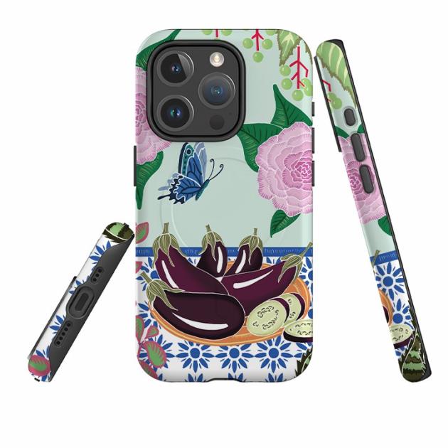 Iphone Magsafe Tough Case – Aubergines By Kate Heiss Iphone Cases