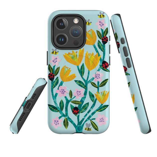 Iphone Magsafe Tough Case – Blossom And Ladybirds By Tracey English Iphone Cases