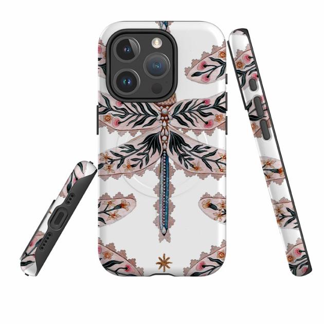 Iphone Magsafe Tough Case – Dragonfly Pattern By Maria Matos Iphone Cases