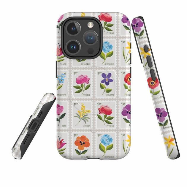 Iphone Magsafe Tough Case – Floral Postage Stamps By Ali Brookes Iphone Cases