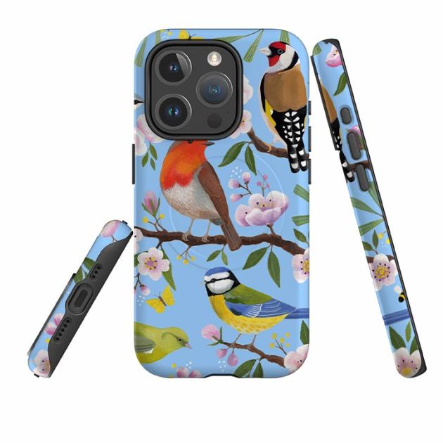 Iphone Magsafe Tough Case – Garden Birds By Bex Parkin Iphone Cases