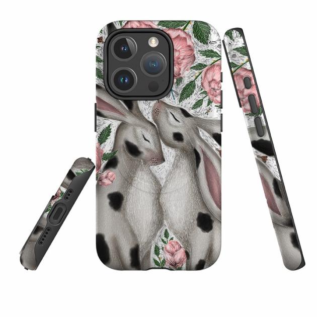 Iphone Magsafe Tough Case – Hares And Peonies By Catherine Rowe Iphone Cases