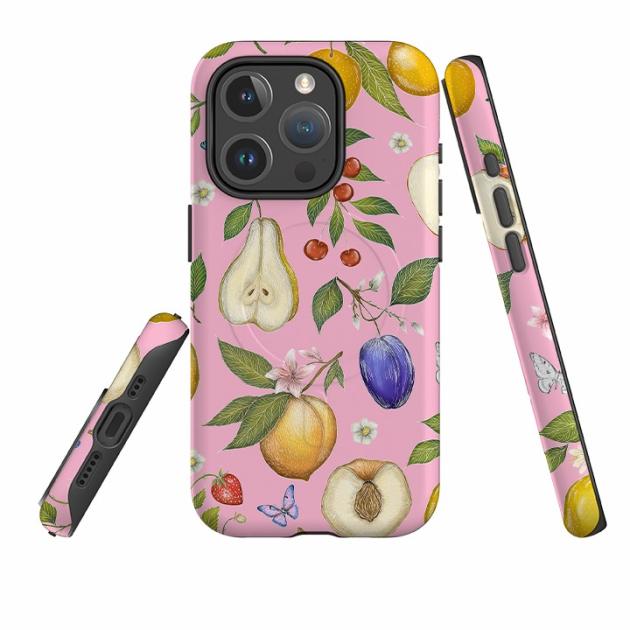 Iphone Magsafe Tough Case – Pink Fruits By Catherine Rowe Iphone Cases