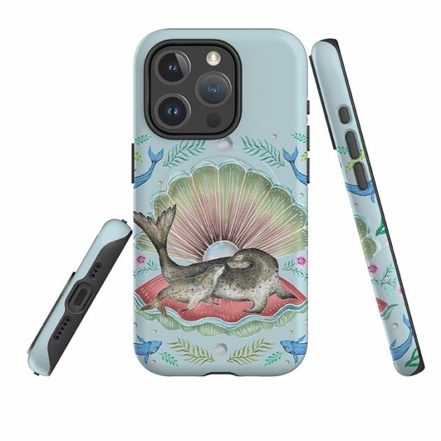 Iphone Magsafe Tough Case – Seals In Shell By Catherine Rowe Iphone Cases