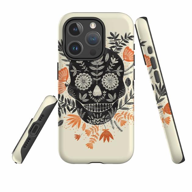 Iphone Magsafe Tough Case – Sugar Skull Cream By Jade Mosinski Iphone Cases