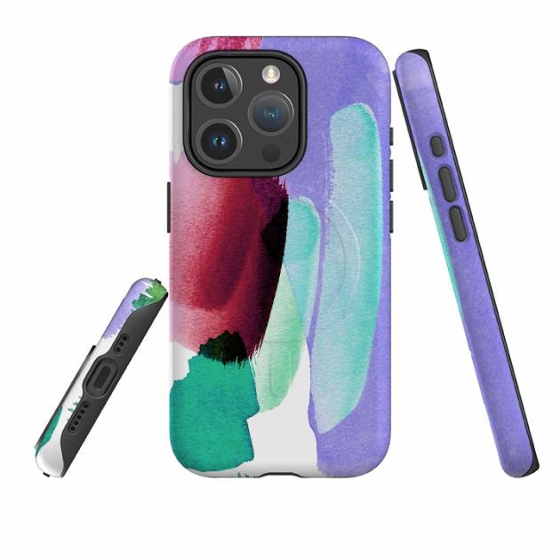 Iphone Magsafe Tough Case – Watercolour Amethyst By Kitty Joseph Iphone Cases