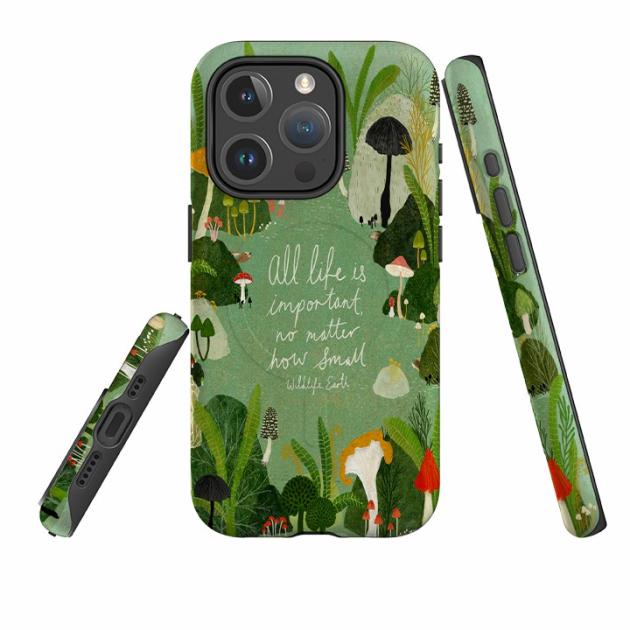 Iphone Magsafe Tough Case – Wildlife Text By Katherine Quinn Iphone Cases