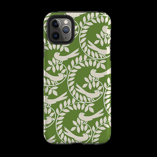 Iphone Tough Case – Ava Bird Olive By Ken Eaderly Iphone Cases