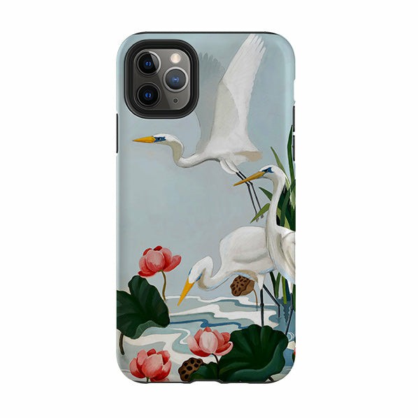 Iphone Tough Case – Egrets And Lillie’s By Bex Parkin Iphone Cases