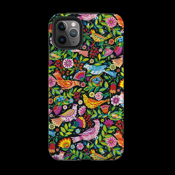 Iphone Tough Case – Folk Birds By Sarah Campbell Iphone Cases