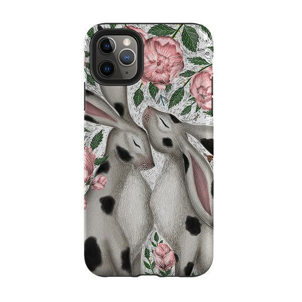 Iphone Tough Case – Hares And Peonies By Catherine Rowe Iphone Cases