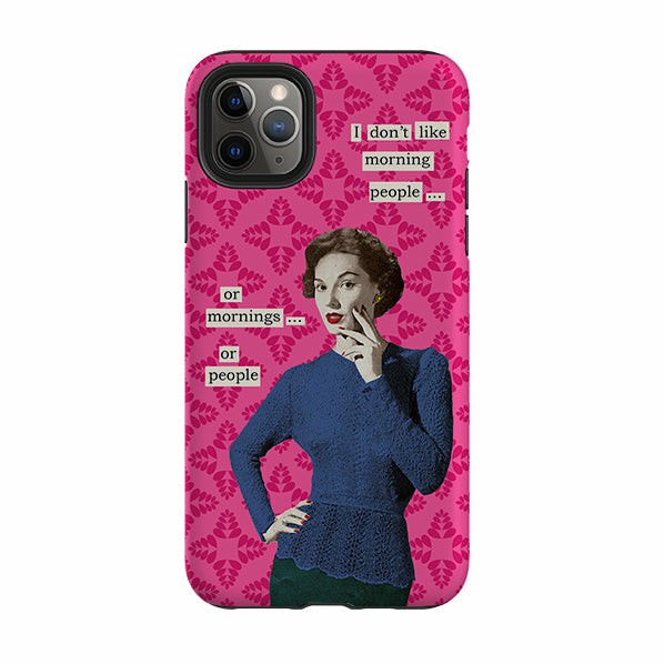 Iphone Tough Case – Morning Person By Clare Jordan Iphone Cases