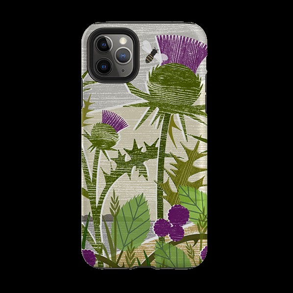 Iphone Tough Case – Purple Thistle By Liane Payne Iphone Cases