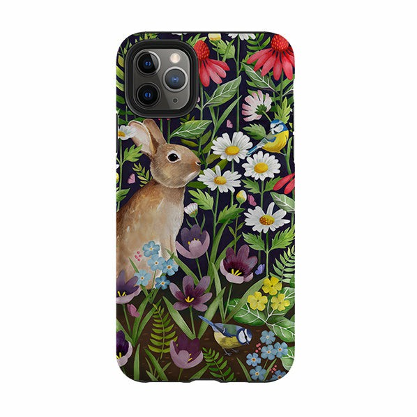 Iphone Tough Case – Rabbit And Wildflowers By Bex Parkin Iphone Cases