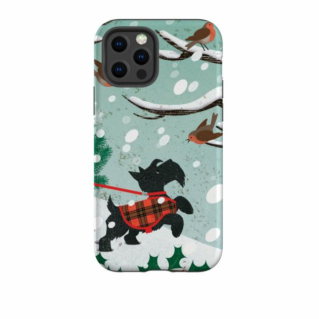 Iphone Tough Case – Scottie In Snow By Liane Payne Iphone Cases