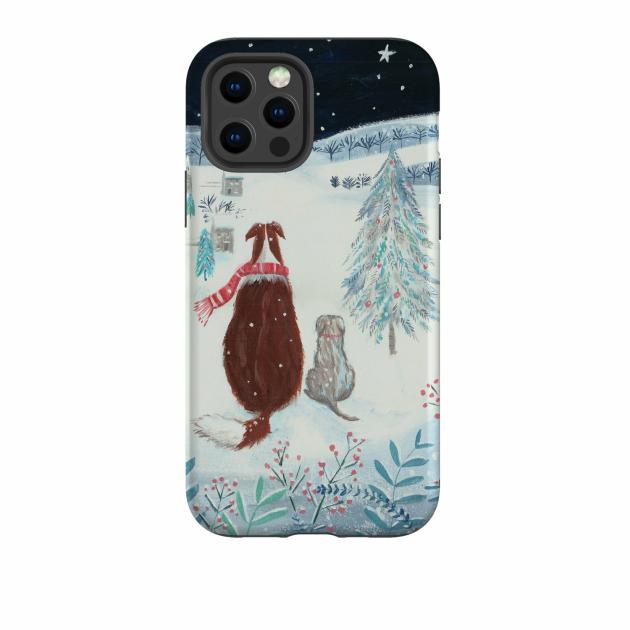 Iphone Tough Case – Snow Dogs By Mary Stubberfield Iphone Cases