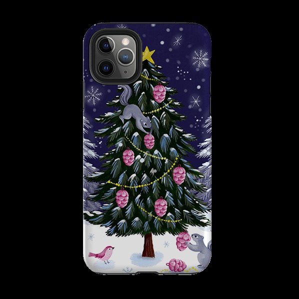 Iphone Tough Case – Squirrel Tree By Bex Parkin Iphone Cases