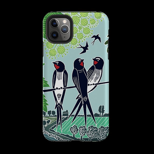 Iphone Tough Case – Swallows By Kate Heiss Iphone Cases